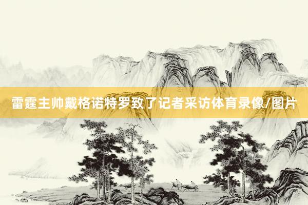 雷霆主帅戴格诺特罗致了记者采访体育录像/图片