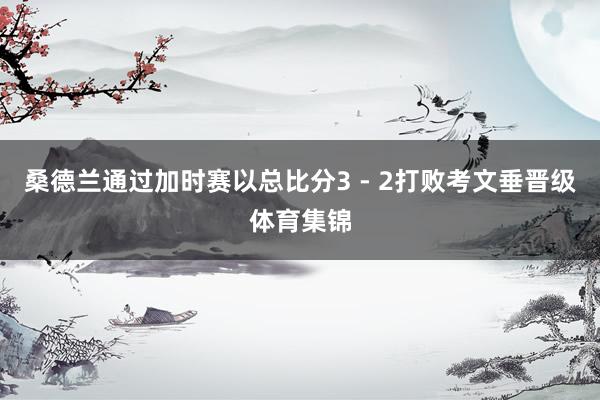 桑德兰通过加时赛以总比分3 - 2打败考文垂晋级体育集锦