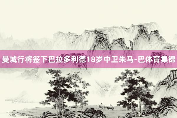 曼城行将签下巴拉多利德18岁中卫朱马-巴体育集锦