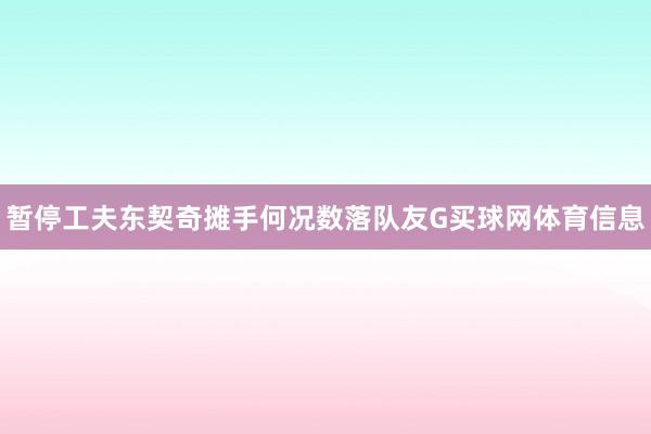 暂停工夫东契奇摊手何况数落队友G买球网体育信息