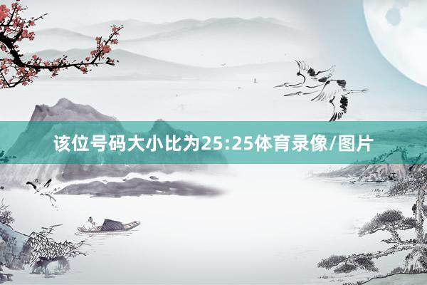 该位号码大小比为25:25体育录像/图片